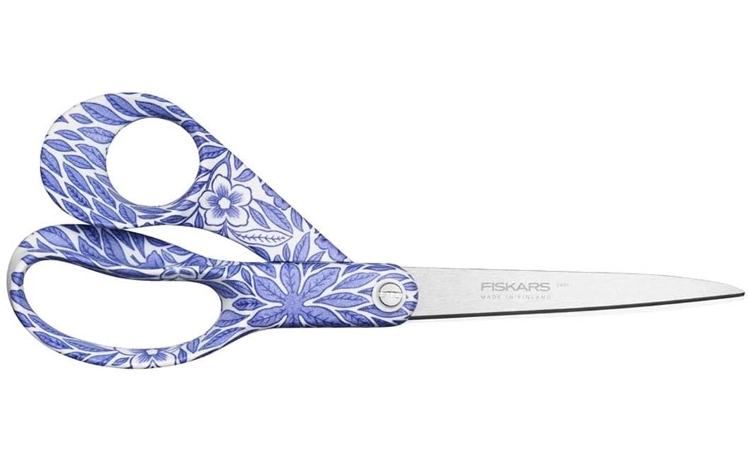 Fiskars Schere Universal OstindiFloris 21cm Rörstrand, hellblau-Designschere