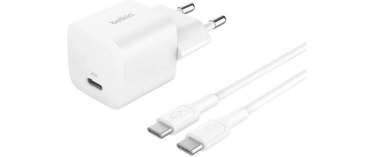 BELKIN BoostCharge USB-C Ladegerät PD und P inkl. 1m USB-C, Weiss