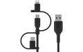Belkin BoostCharge Universal Ladekabel Lightning/Micro-usb/USB-C - USB-A, Schwarz