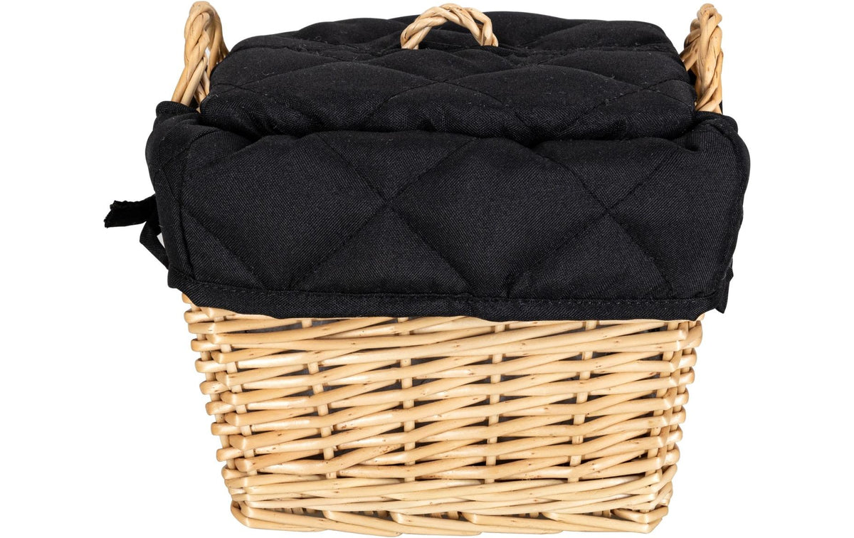 NOUVEL Brot- und Kartoffelkorb Black, eckig, schwarz, 21x21x15 cm