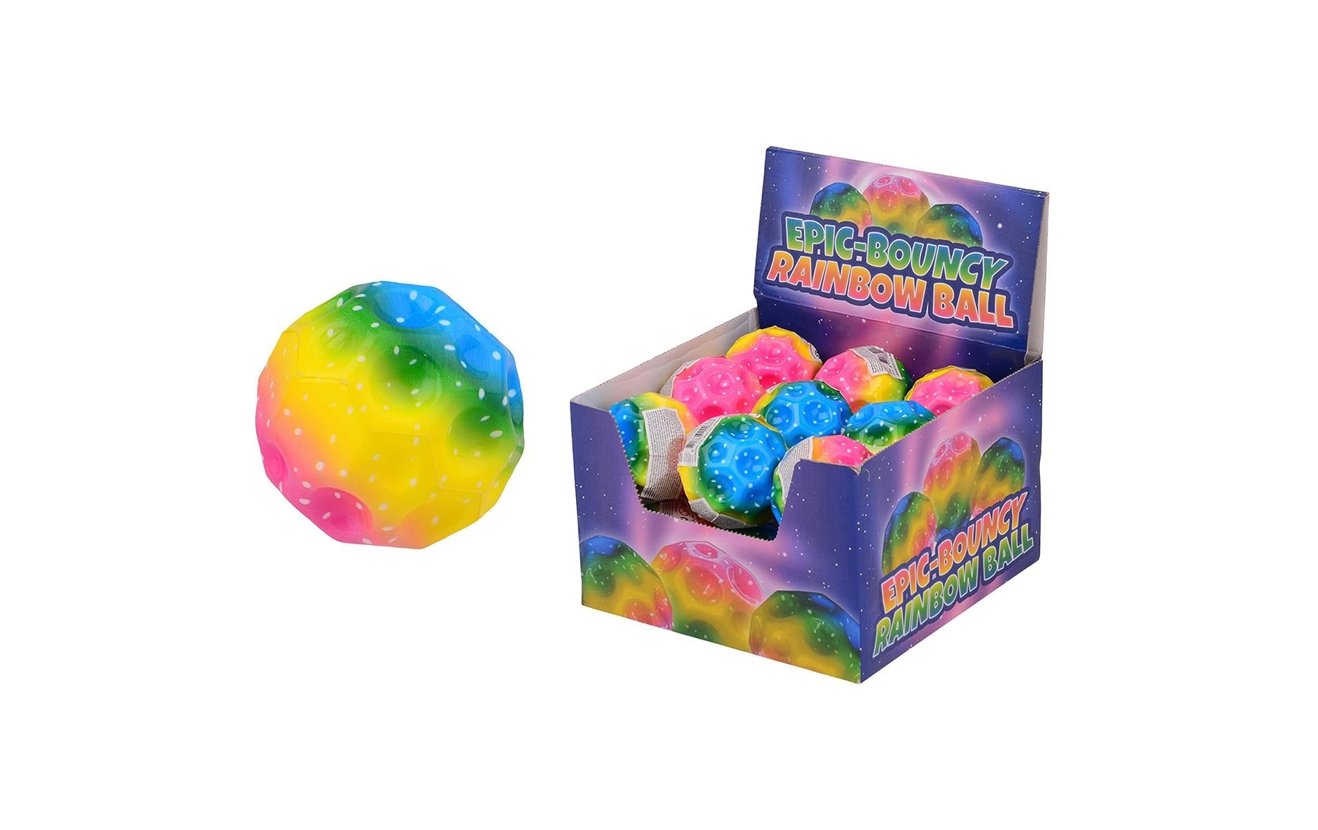 Mondball Regenbogen Springball 7cm