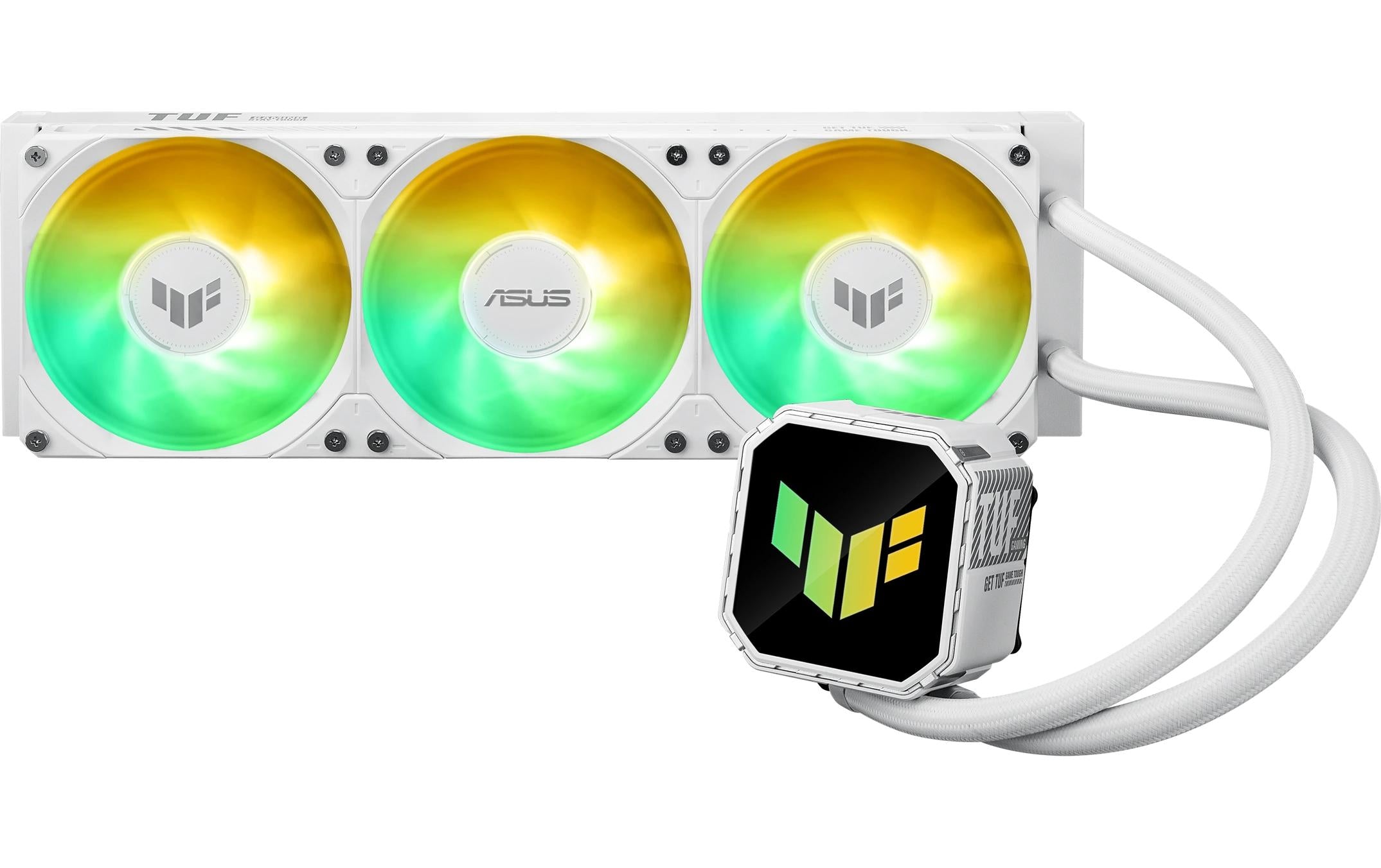 Asus TUF Gaming LC III 360 ARGB WHT Liquid CPU Cooler, 3x120mm ARGB