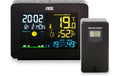 ADE Wetterstation mit Funk-Aussensensor WS1917, schwarz