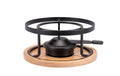 Kadastar Rechaud Oak Ø 20.5 cm Unterteller aus Eiche, mit Brenner