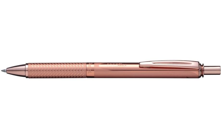 Pentel Gelroller EnerGel Sterling 0.7mm, Schaft rosa gold, Tinte blau
