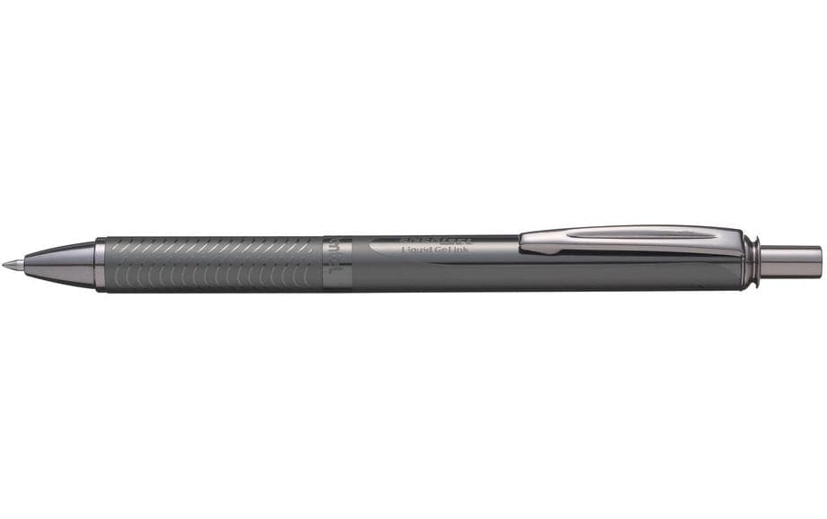 Pentel Gelroller EnerGel Sterling 0.7mm, Schaft schwarz matt, Tinte blau