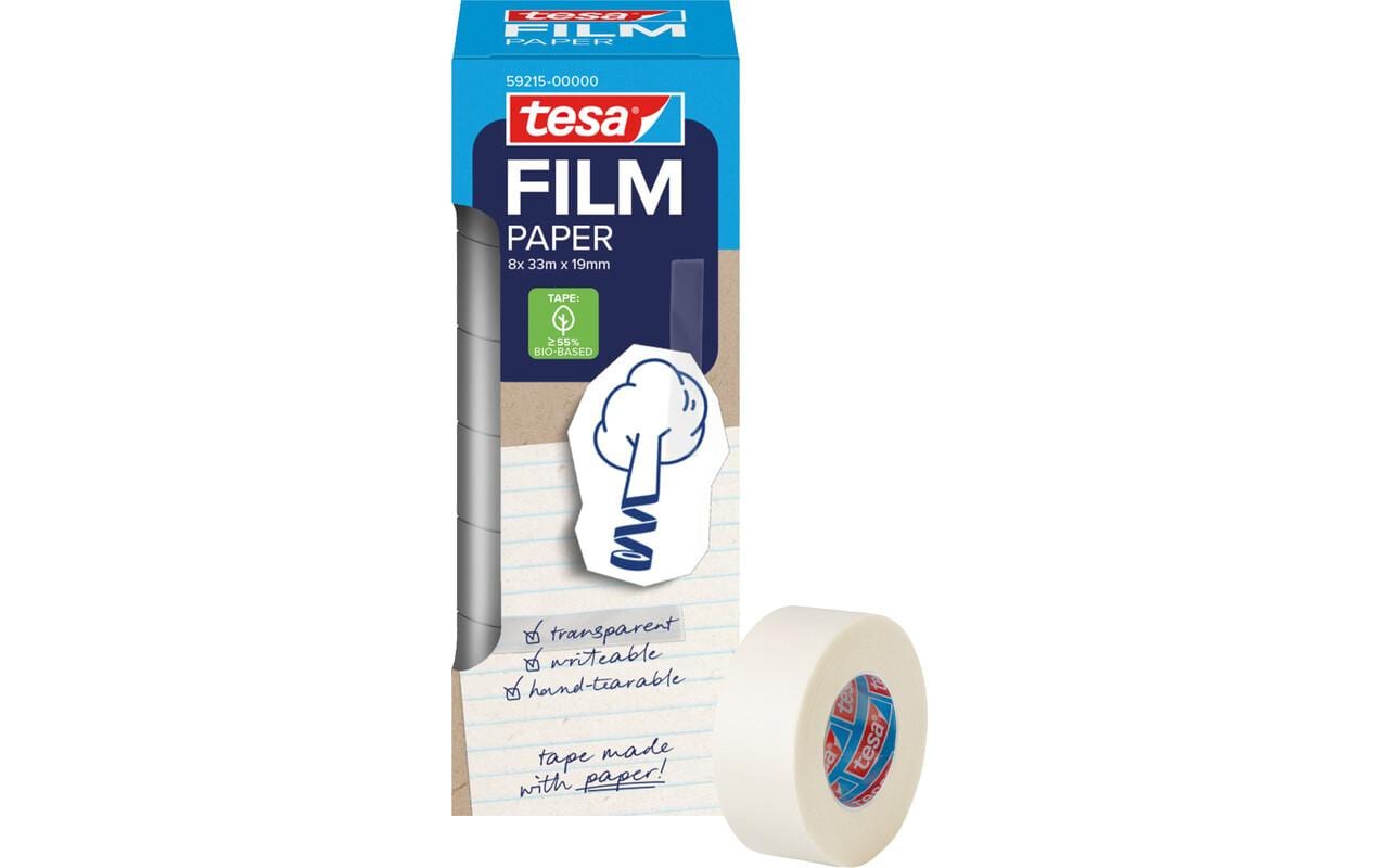 tesafilm PAPER 8x 33m : 19mm