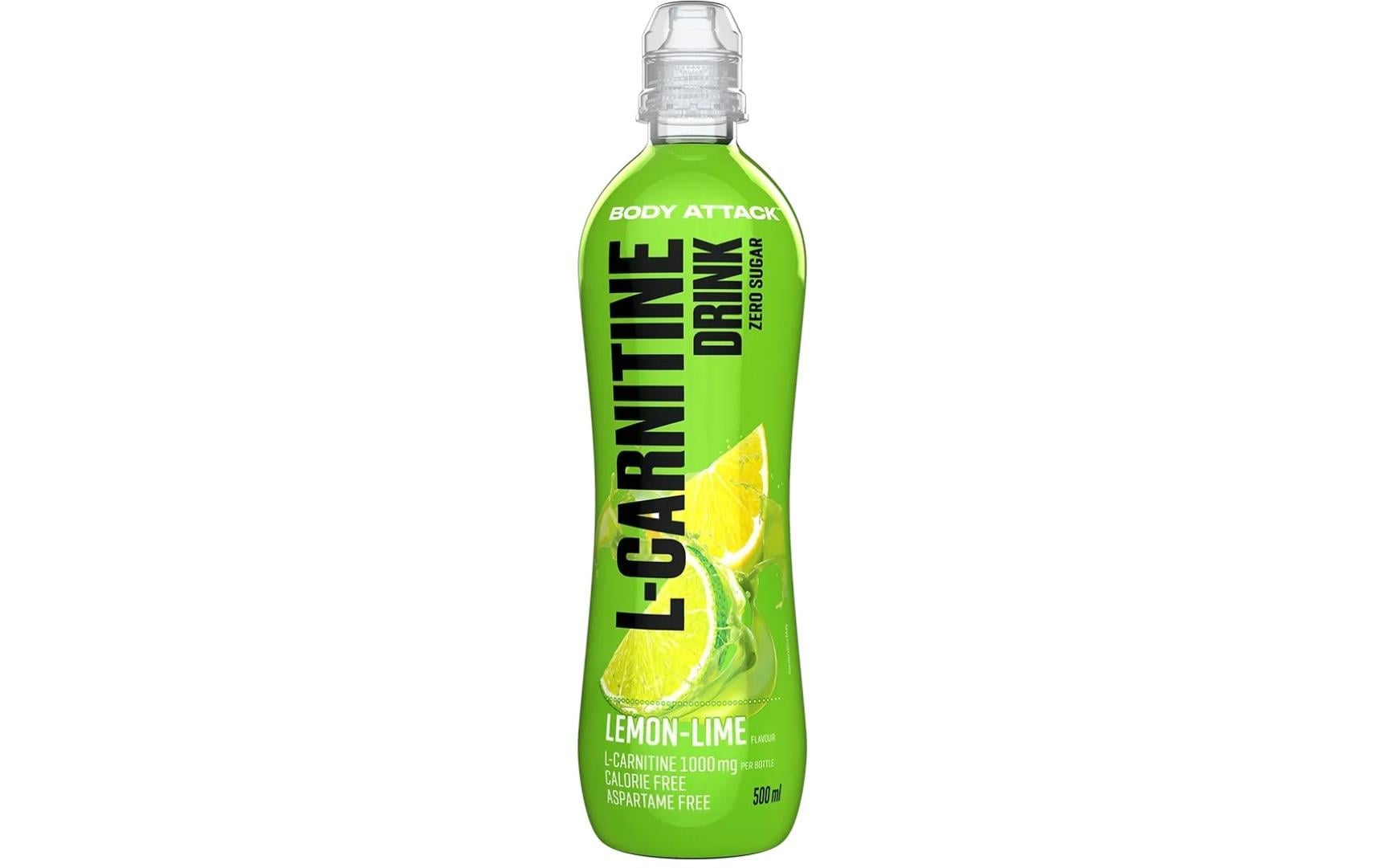 Body Attack L-Carnitine Drink Lemon Lime, 18x500ml