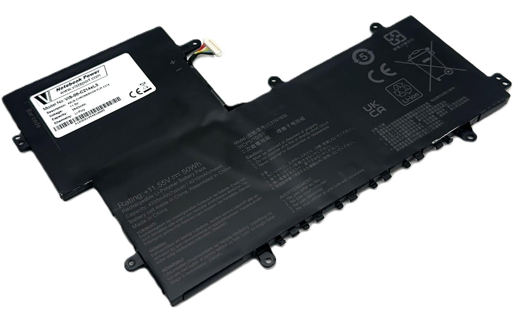 Vistaport Notebook Batteries fürAsus