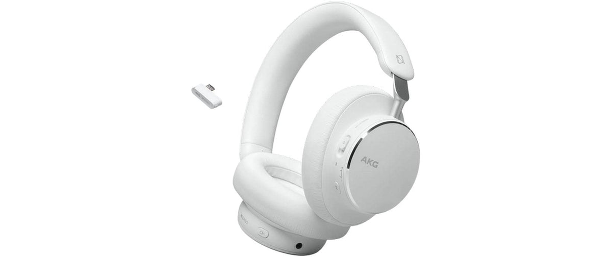 AKG N9, Over Ear ANC Kopfhörer, weiss Bluetooth, 2.4 Ghz Dongle, 100h Akku