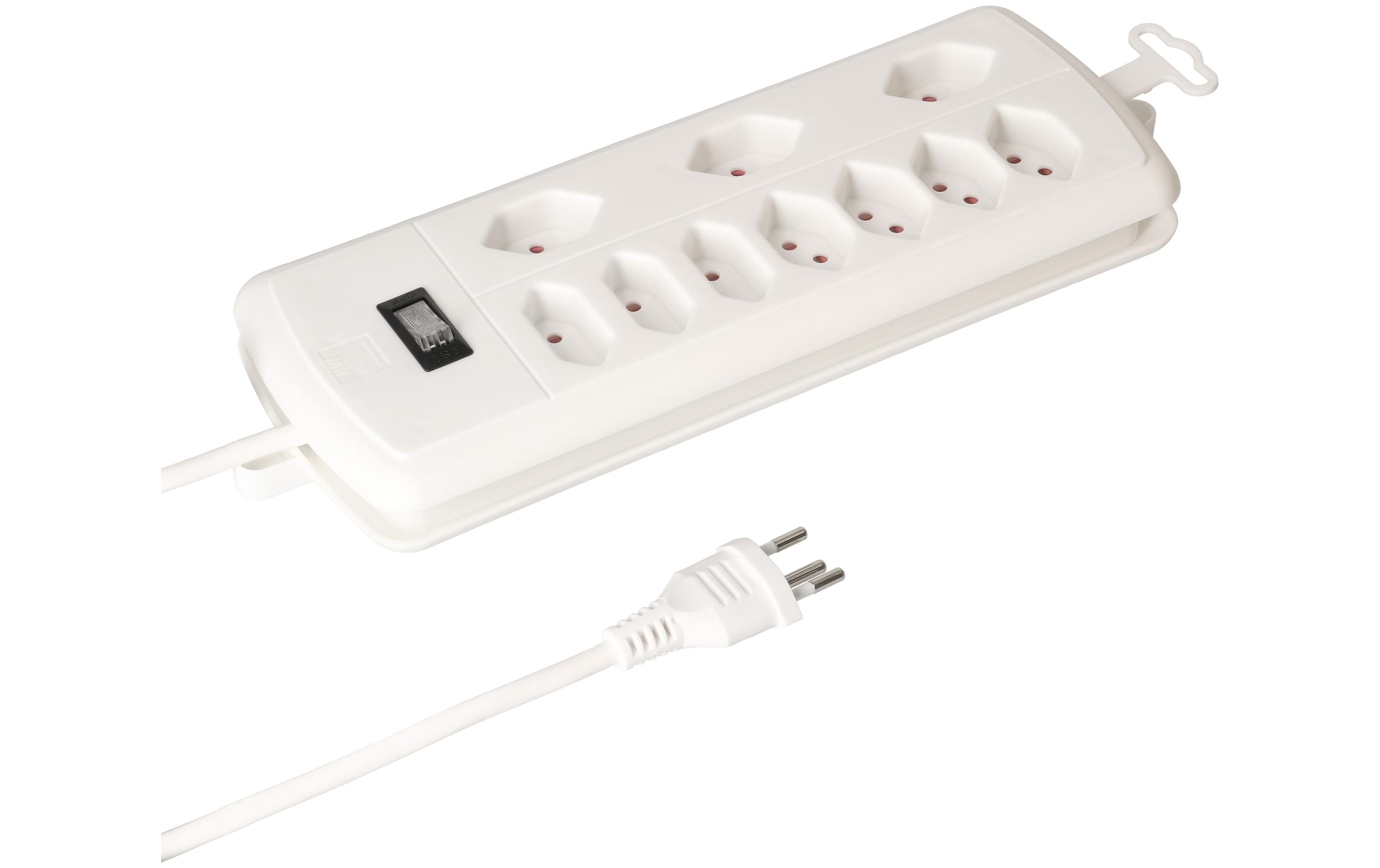 Steckdosenleiste Power-Station 7xT13 3xT11 ws