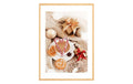 Wallxpert Weihnachtsbild "Weihnachten" 33x48 cm, 100% MDF, mit Holzrahmen