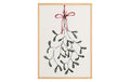 Wallxpert Weihnachtsbild "Mistletoe" 33x48 cm, 100% MDF, mit Holzrahmen