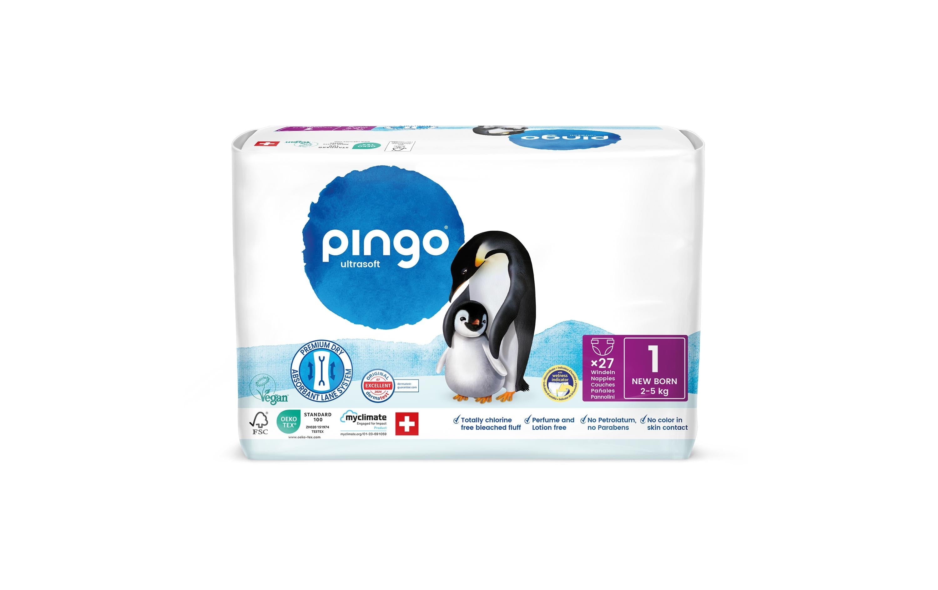 Pingo Windeln Einzelpack 1 New Born 2-5 kg / 27 Stk.