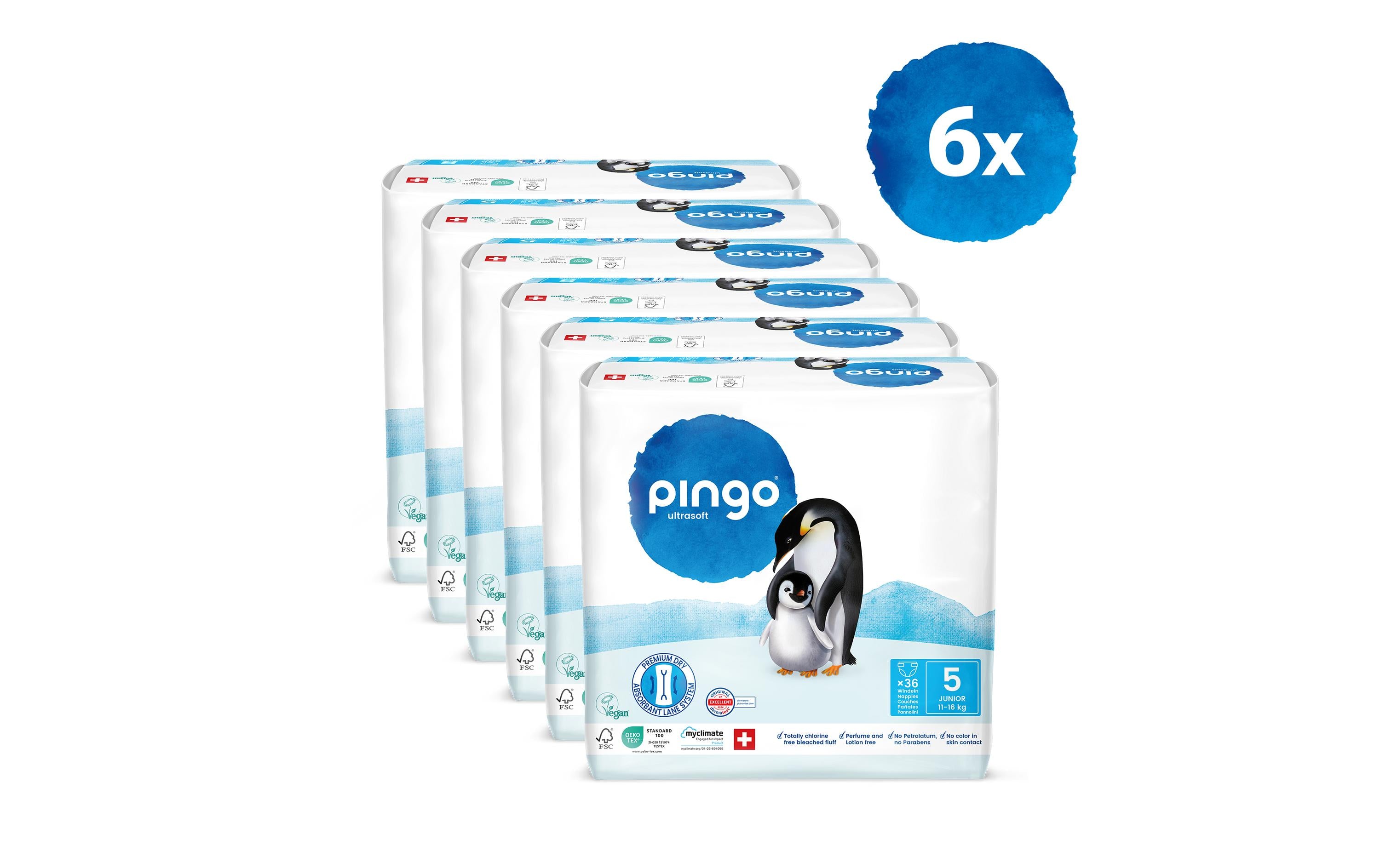 Pingo Windeln Monatsbox 5 Junior 11-16 kg / 216 Stk.