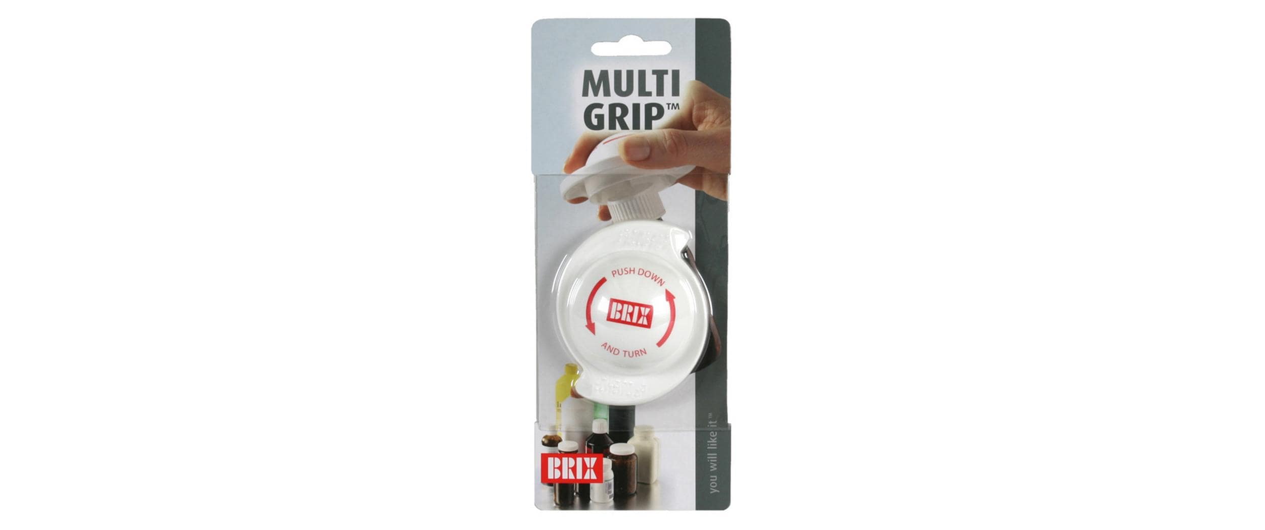 Brix Multigrip Öffner Weiss, 8x 7 x 3 cm