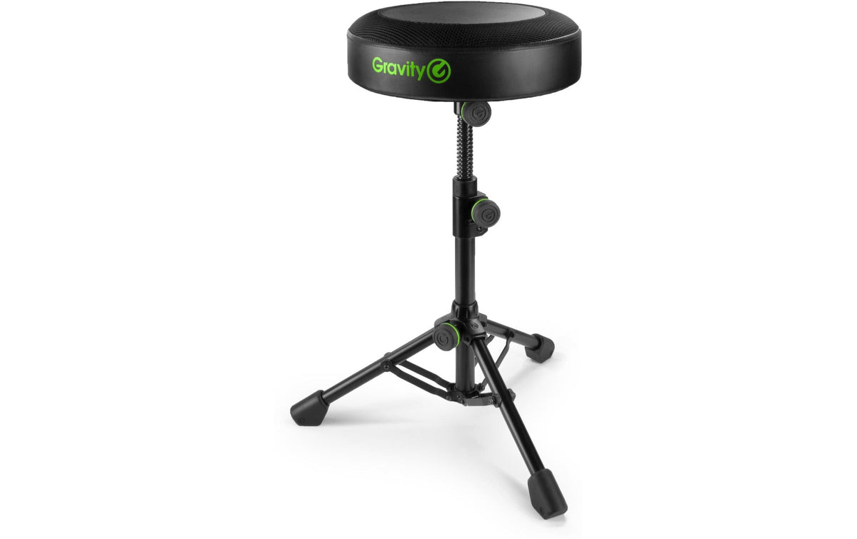 Gravity GFDSEAT1 Musikerhocker Rund klappbar, höhenverstellbar