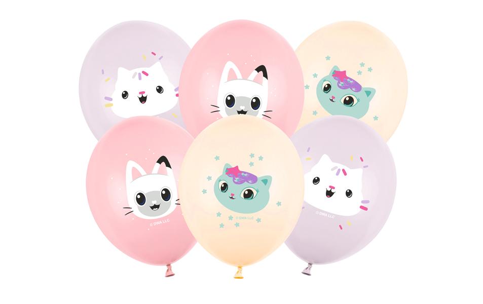 Partydeco Ballon Gabbys Dollhouse D: 30 cm, pastellfarben