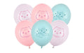 Partydeco Ballon Gabbys Dollhouse D: 27 cm, pastellfarben