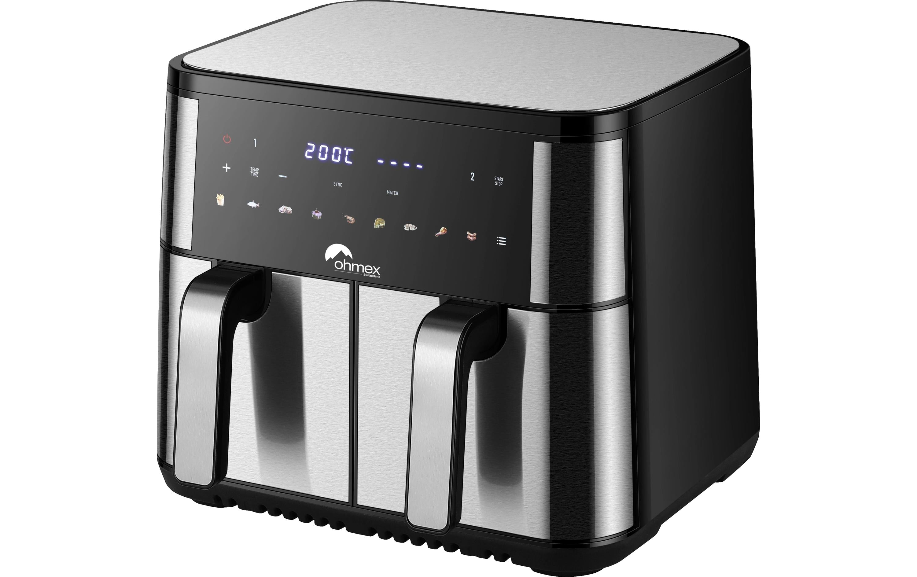 Ohmex Airfryer OHM-FRY-1810AIR 2x5L, 22oW