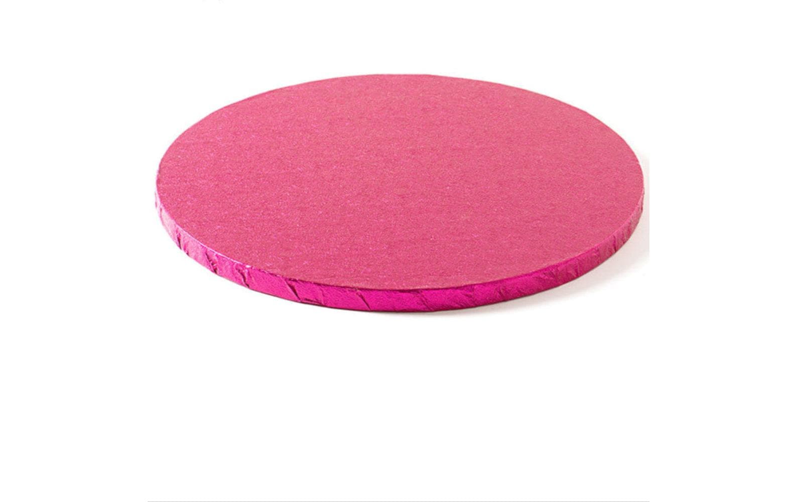 Decora Tortenplatte rund Fuchsia Durchmesser 25 cm, 1.2 cm Dicke