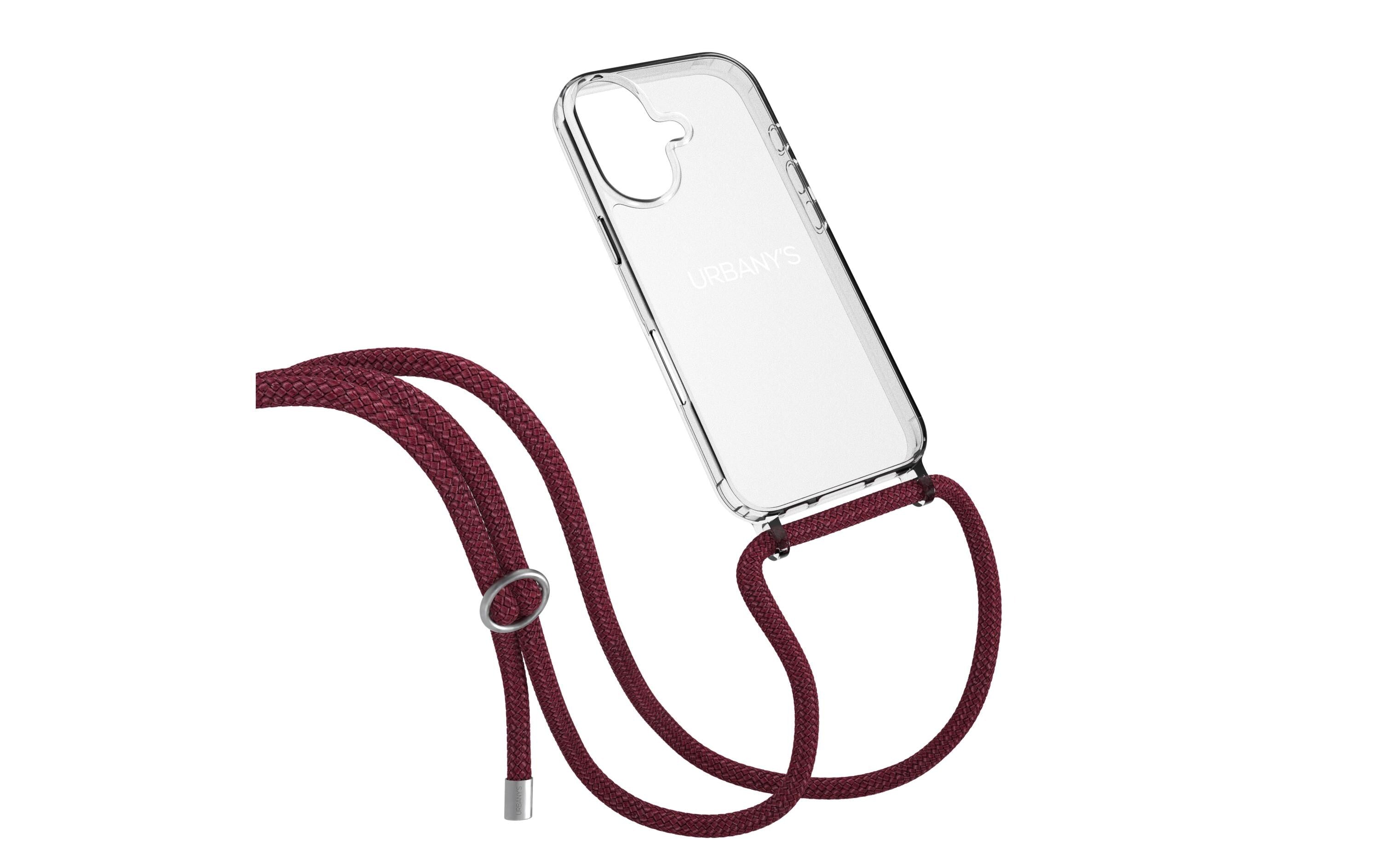 Urbanys NECKLACE RED WINE SILVER RINGS iPhone 17