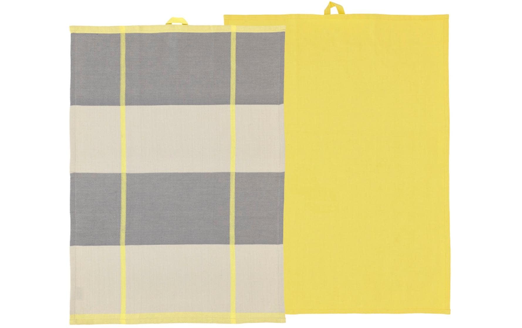 Södahl Geschirrtuch 50 x 70 cm 2 Stck. Blocks, Yellow