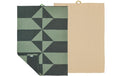 Södahl Geschirrtuch 50 x 70 cm 2 Stck. Twist,Hedge Green