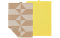 Södahl Geschirrtuch 50 x 70 cm 2 Stck. Twist, Warm Taupe