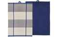 Södahl Geschirrtuch 50 x 70 cm 2 Stck. Blocks, Royal Blue