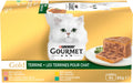 Gourmet Gold Terrine  4x85g Lachs, Huhn, Lamm/Ente, Kaninchen
