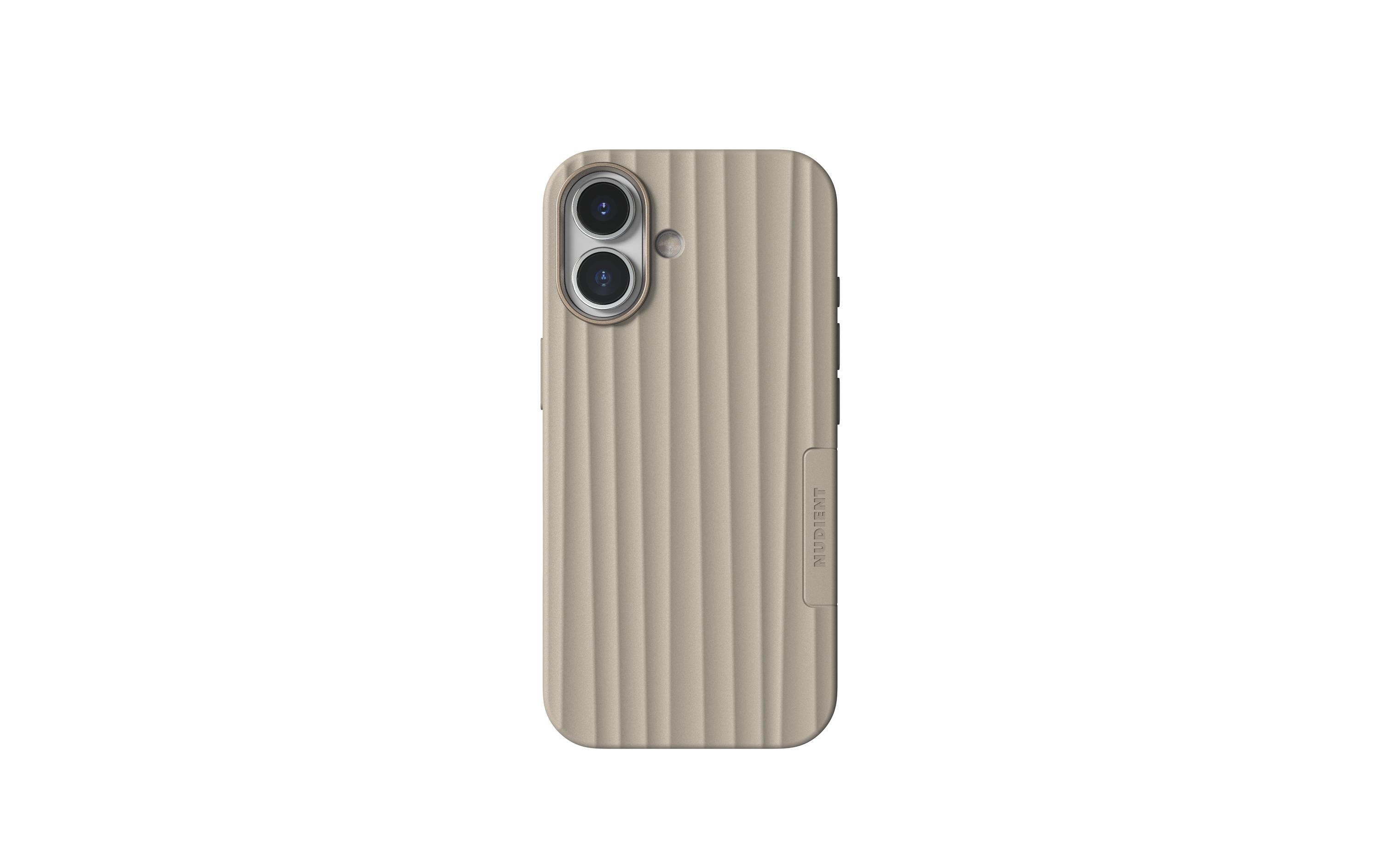 Nudient Bold MagSafe Linen Beige iPhone 17