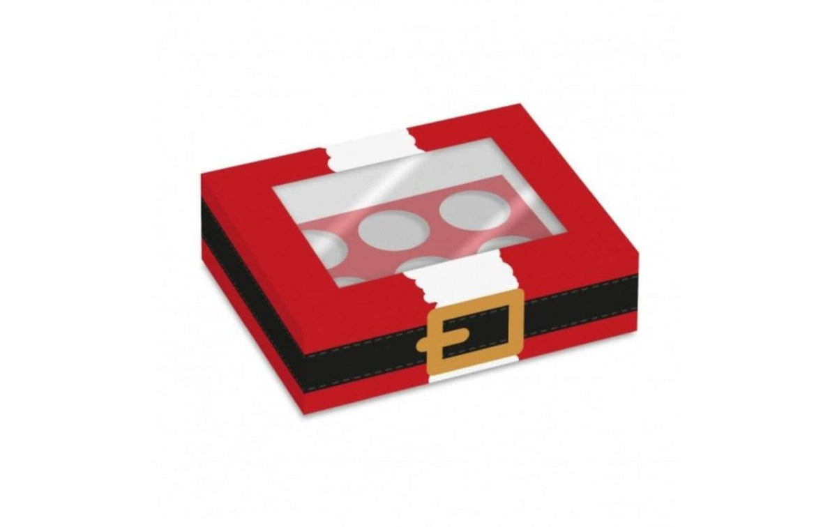 Backshop Cupcake Box Santa für 6 Cupcakes