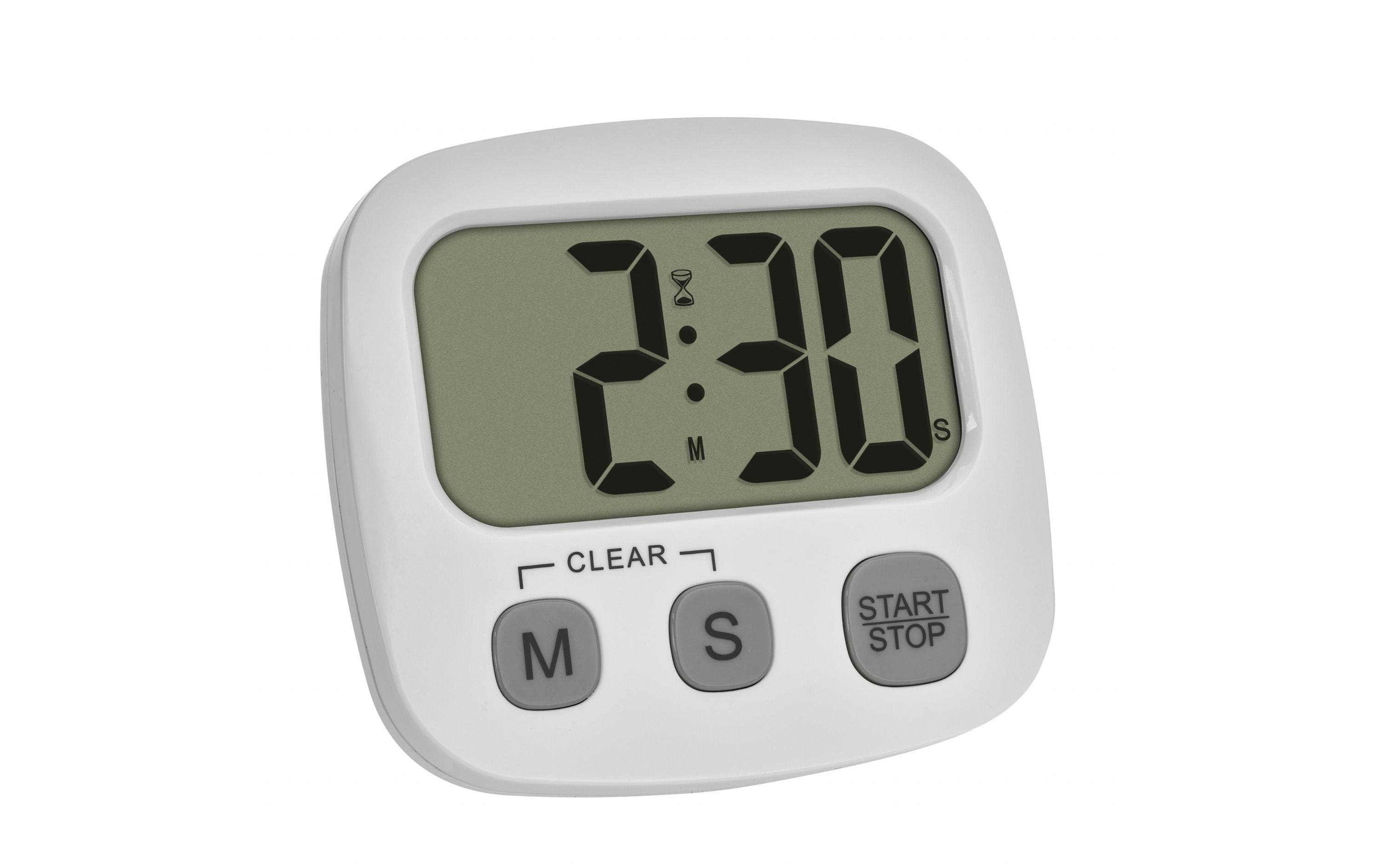TFA Digialer Küchentimer Weiss