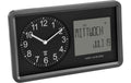 TFA Analoge Funkuhr mit digitalem Kalender ohne Batterie