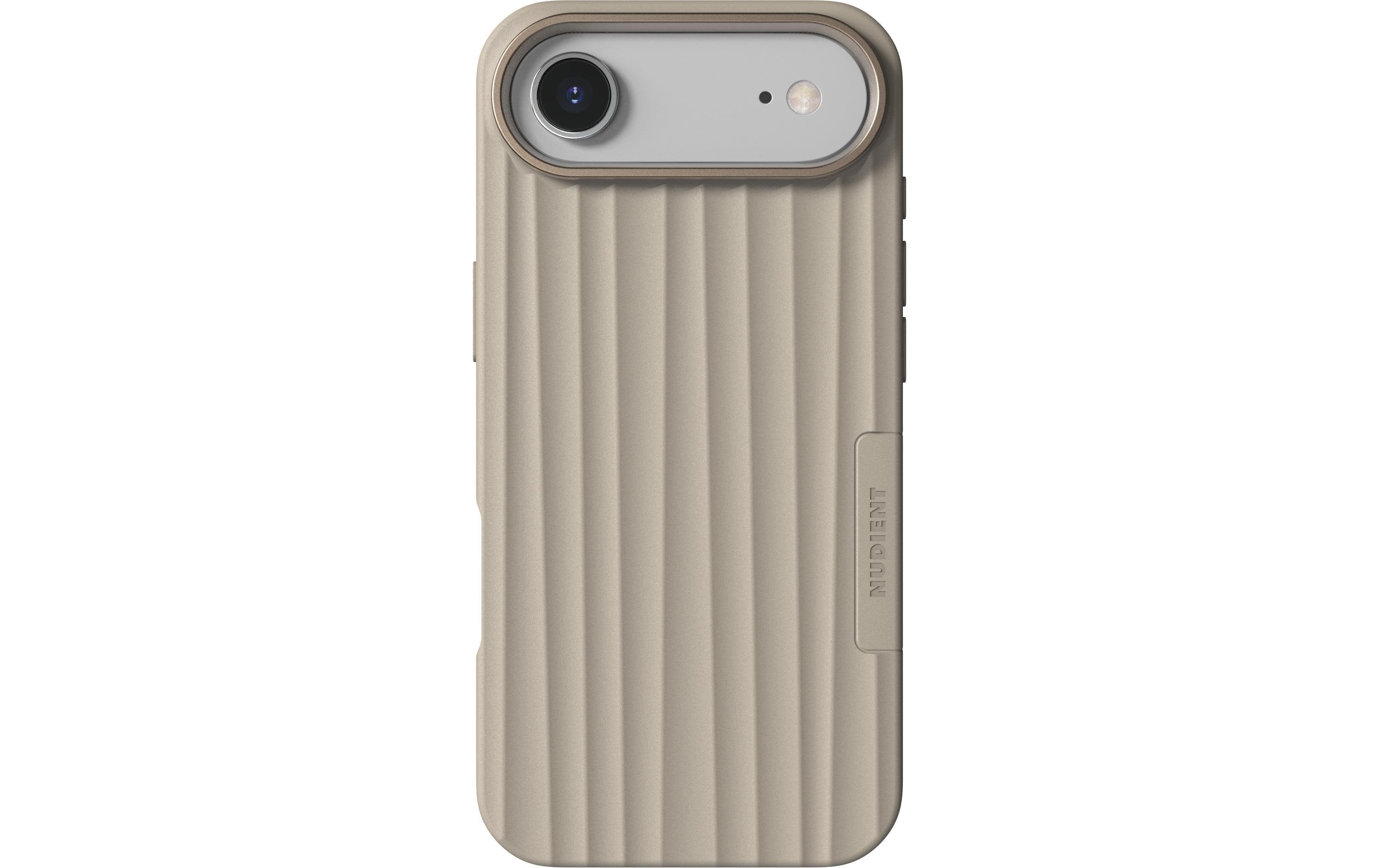 Nudient Bold MagSafe Linen Beige iPhone Air