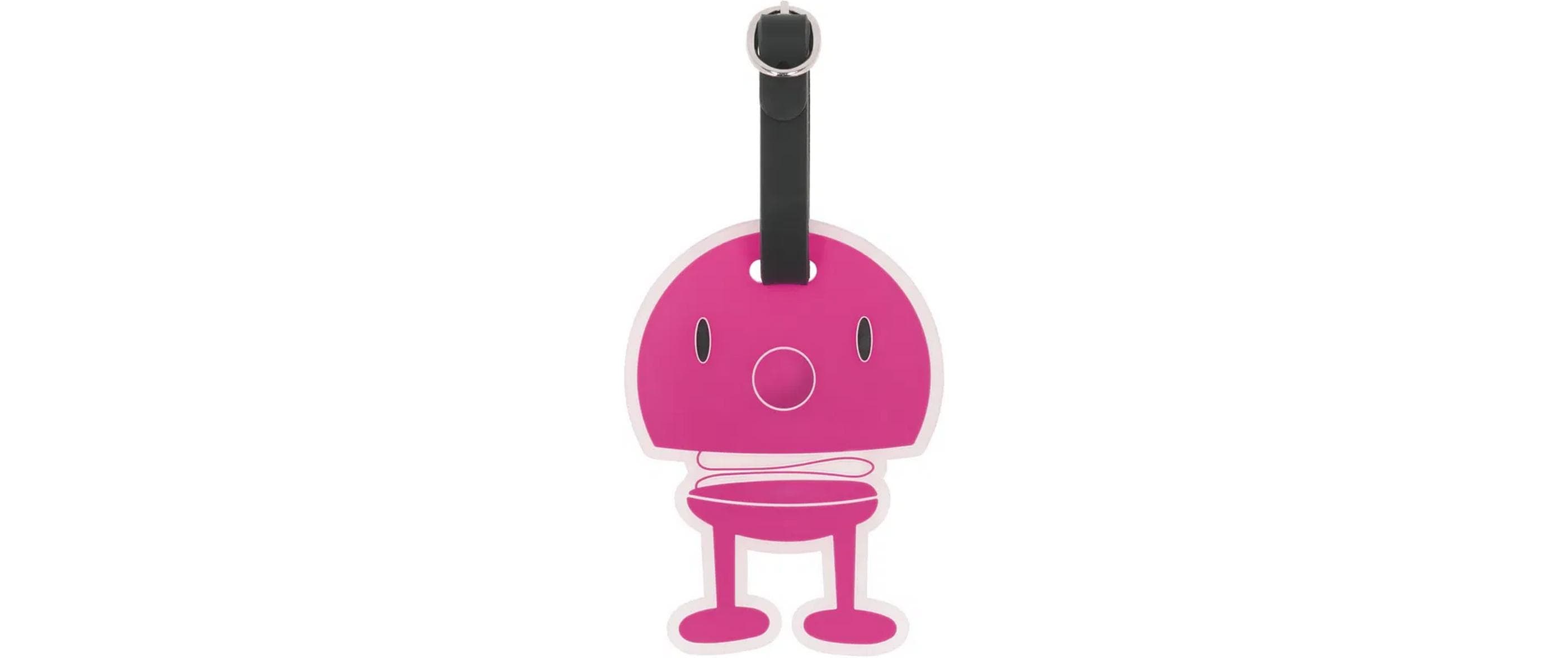 Hoptimist Gepäckanhänger, Pink 10x8x0.7 cm, Silikon