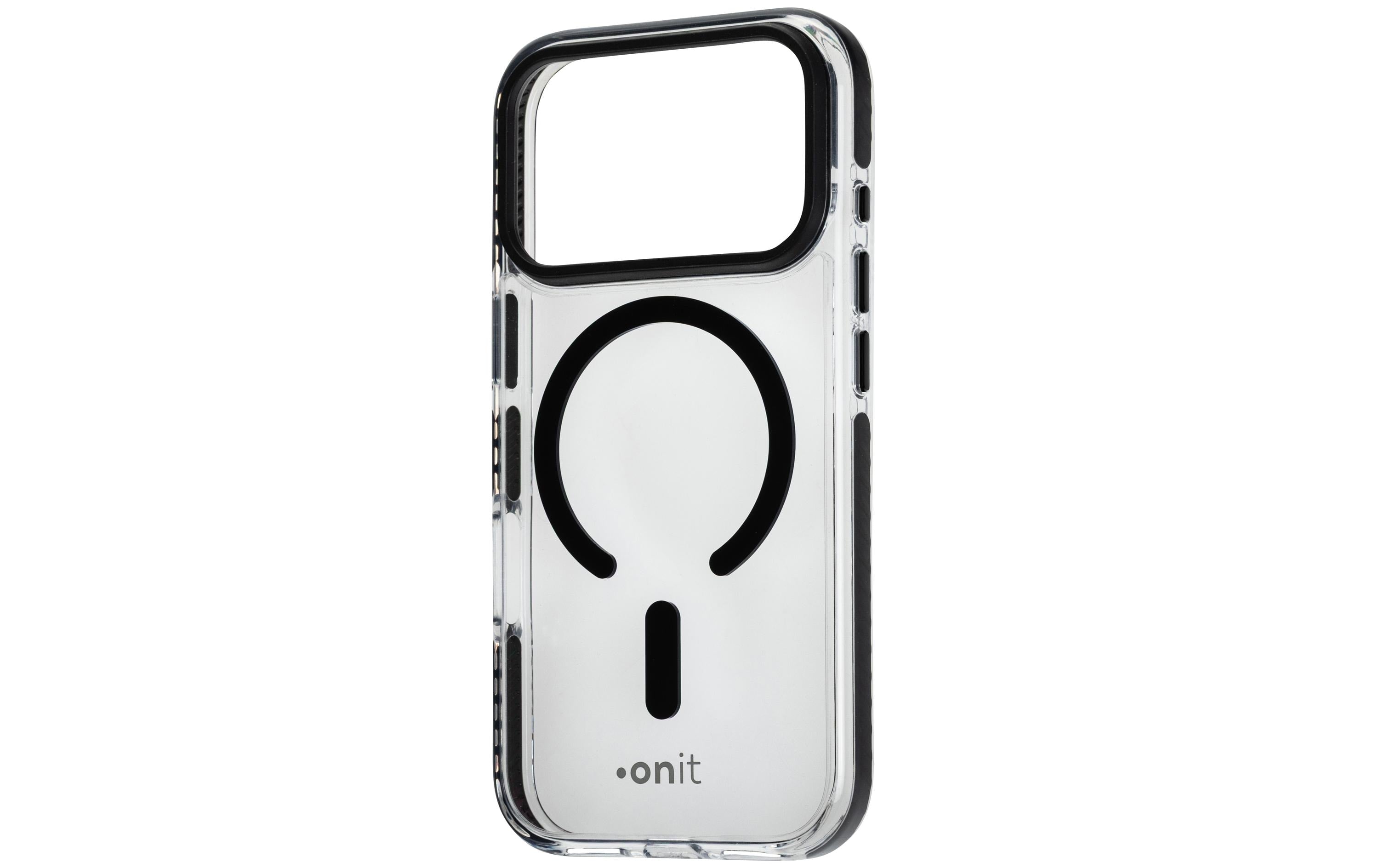 onit Back Cover Mill.Std. iPhone 17 pro transp.schw / Magsafe / Mill.Std.3m / GRS