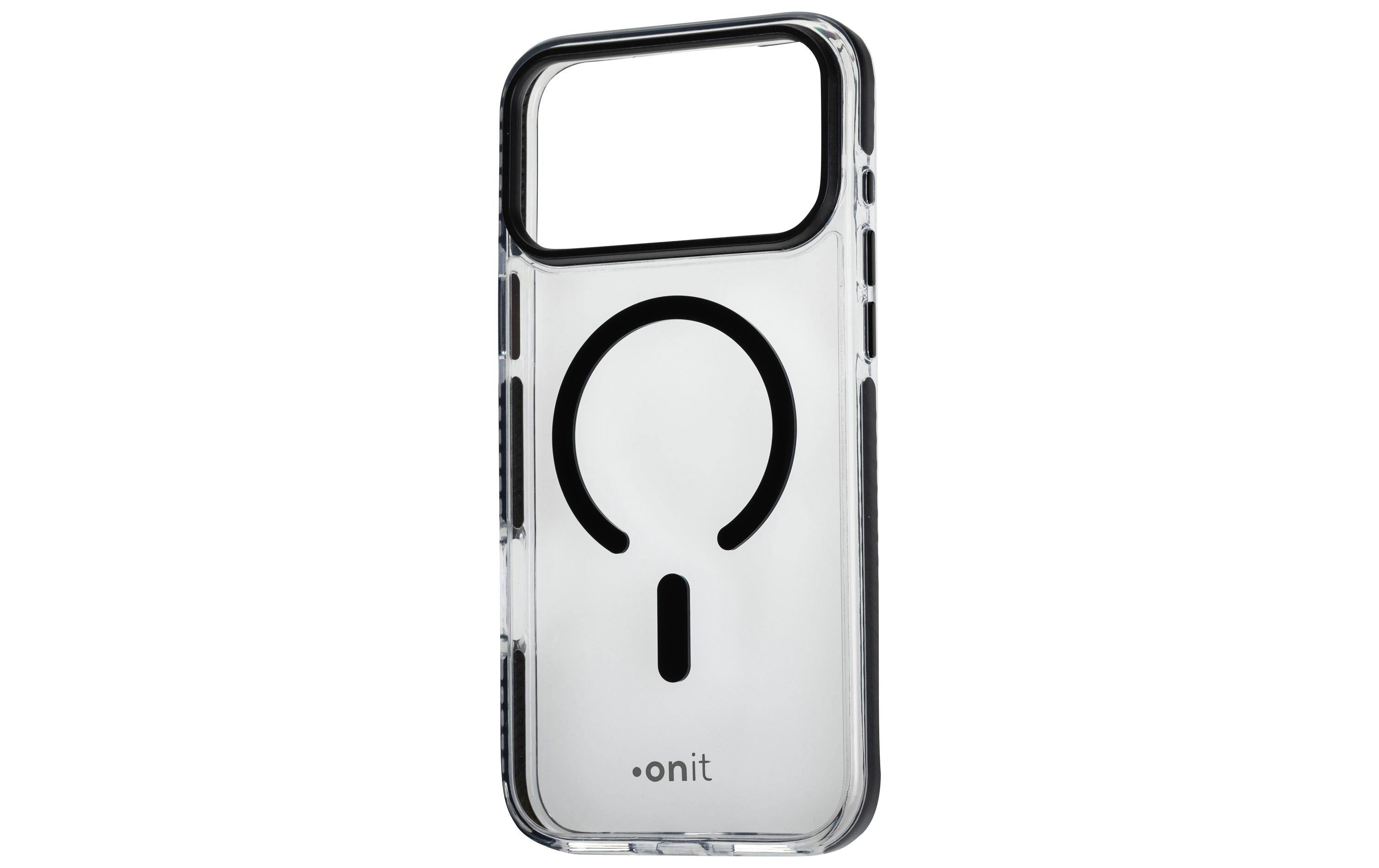 onit Back Cover Mill.Std. iPhone 17 pro Max transp.schw / Magsafe / Mill.Std.3m / GRS