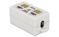 Delock Cat.6 Verbindungsmodul, ungeschirmt RJ45 zu RJ45 Buchse, waserfest, blau