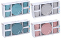 AlpinaEspresso-Set m.Tellern,4St,Assortiert 4 Gläser, 4 Teller, Keramik