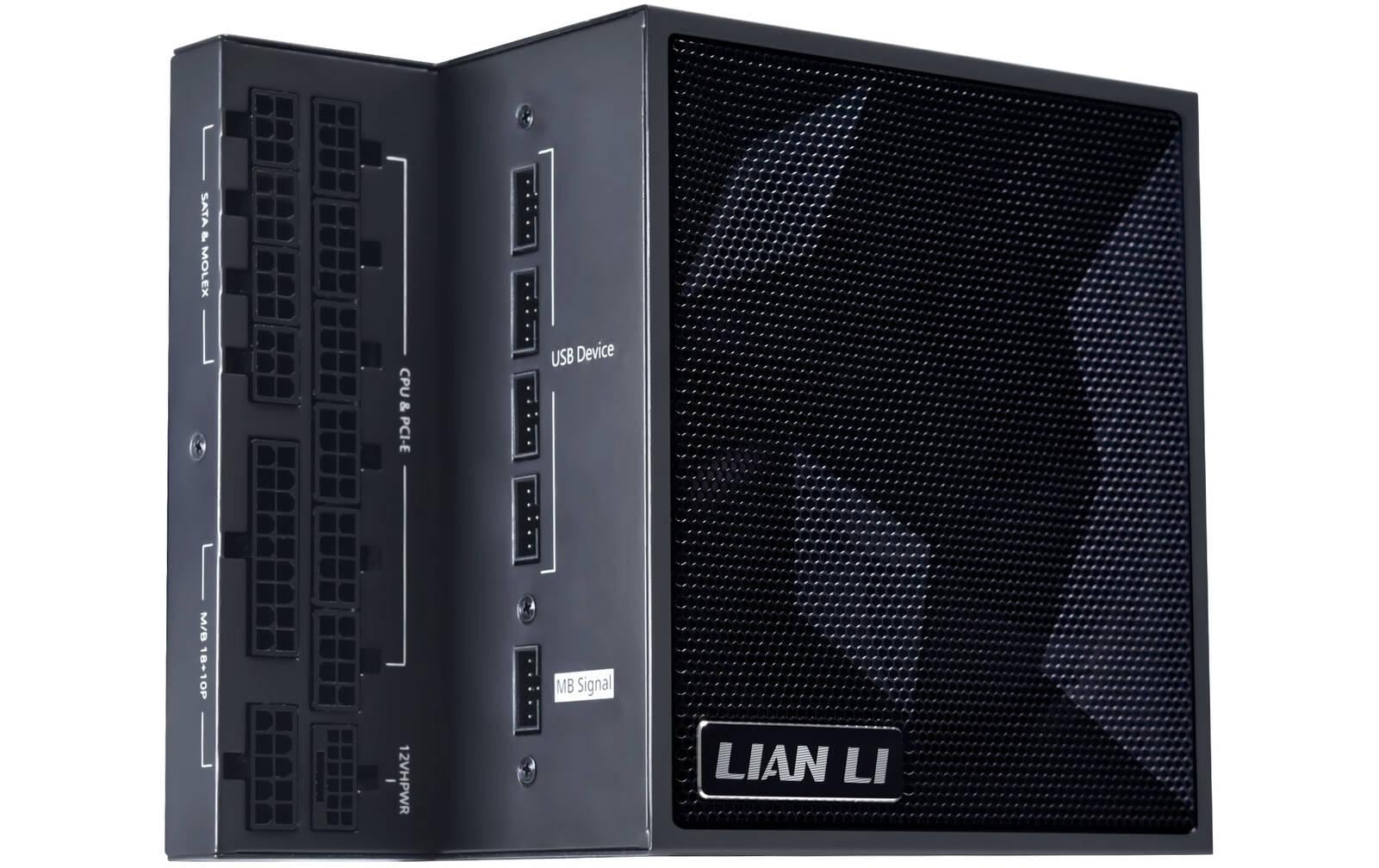Netzteil Lian Li Edge EF850 80+ Plat., vollmodular, Schwarz