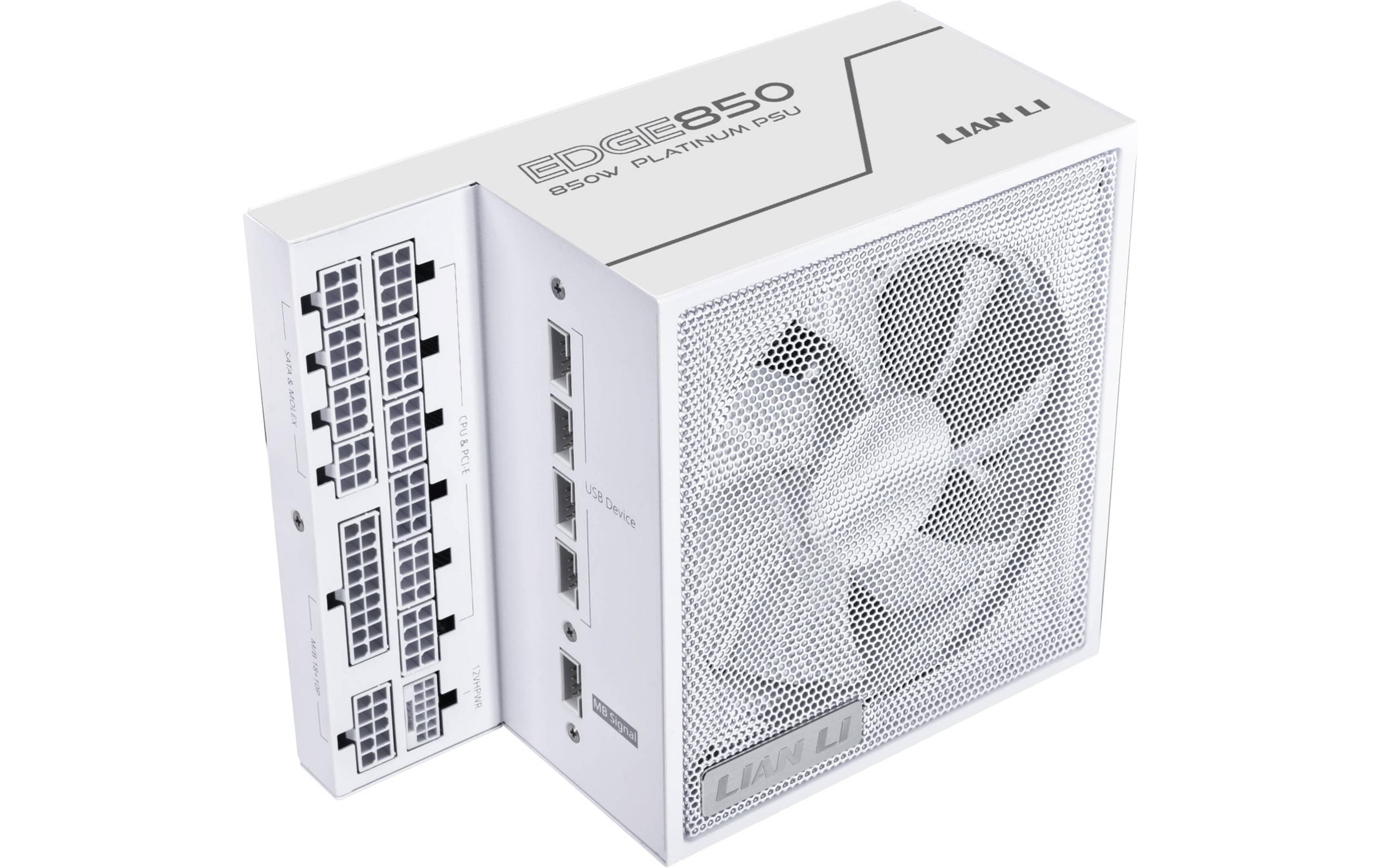 Netzteil Lian Li Edge EF850 80+ Plat., vollmodular, Weiss