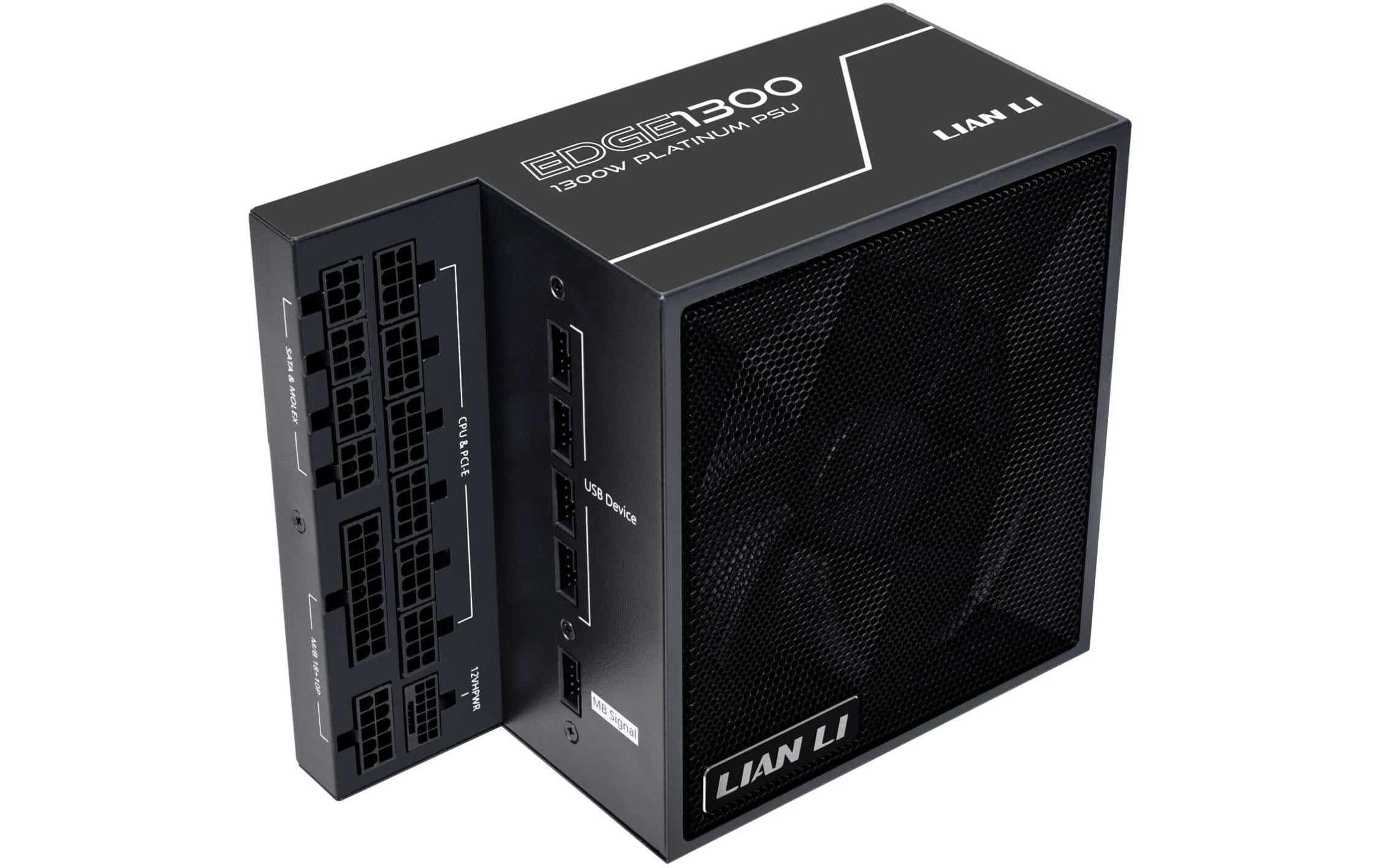 Netzteil Lian Li Edge EF1300 80+ Gold, vollmodular, Schwarz