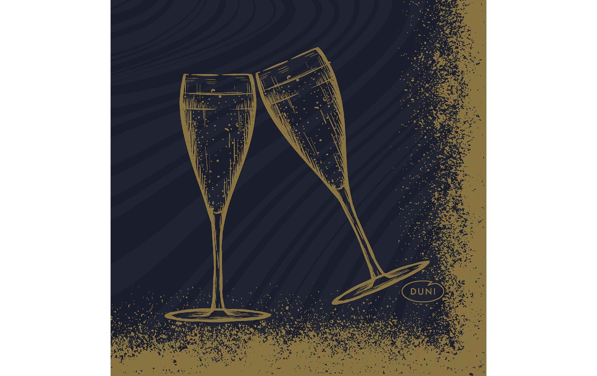 Duni Servietten Bio DSF Sparkly Cheers B. 20x20cm, 180 Stück