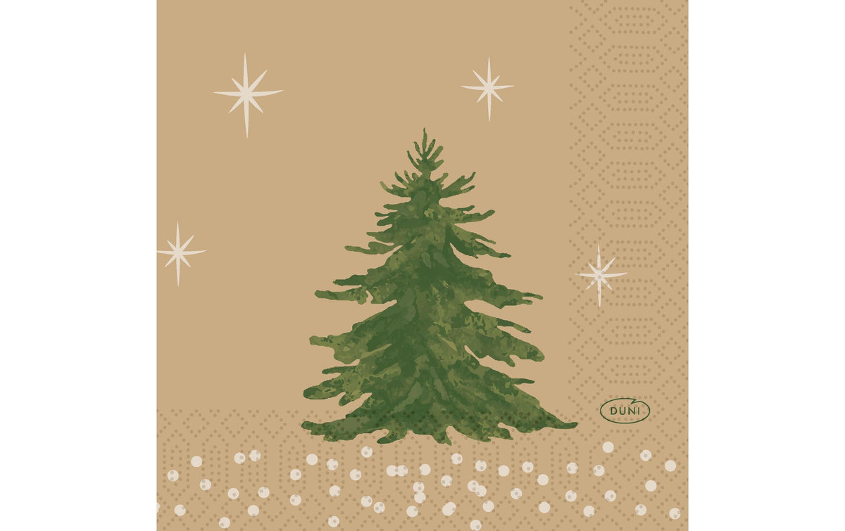 Duni Servietten 3-lagig Humble Trees 24x24cm, 50 Stück