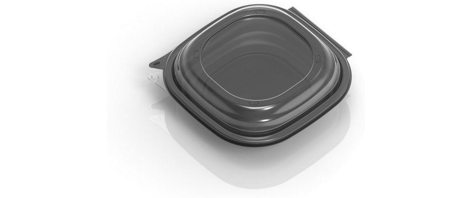 Duni Vista Menuschale gross 1480ml, 120 Stk. grau mit Deckel