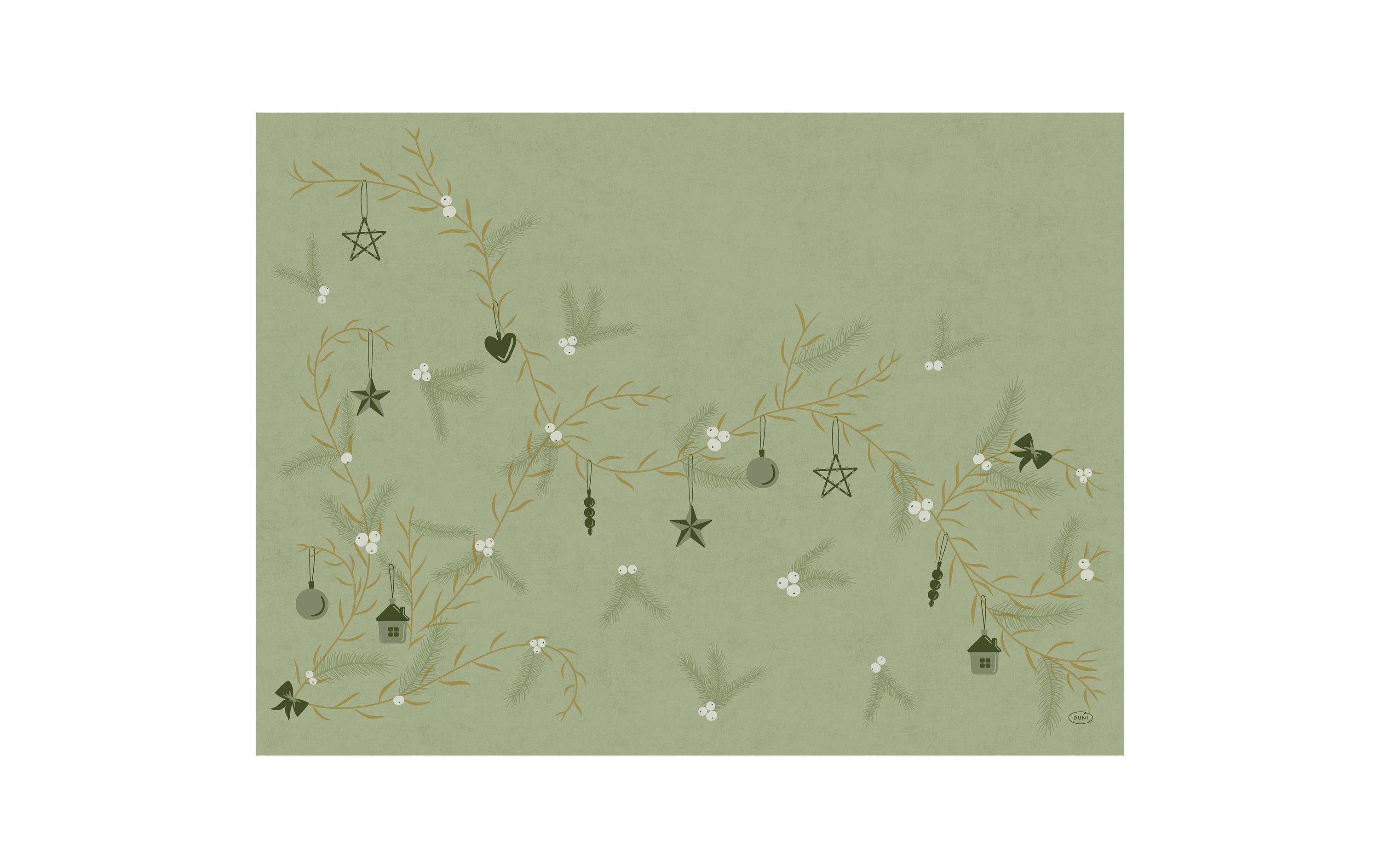 Duni Tischset Bio Dunicel Noel Pistachio 30x40cm, 100 Stück
