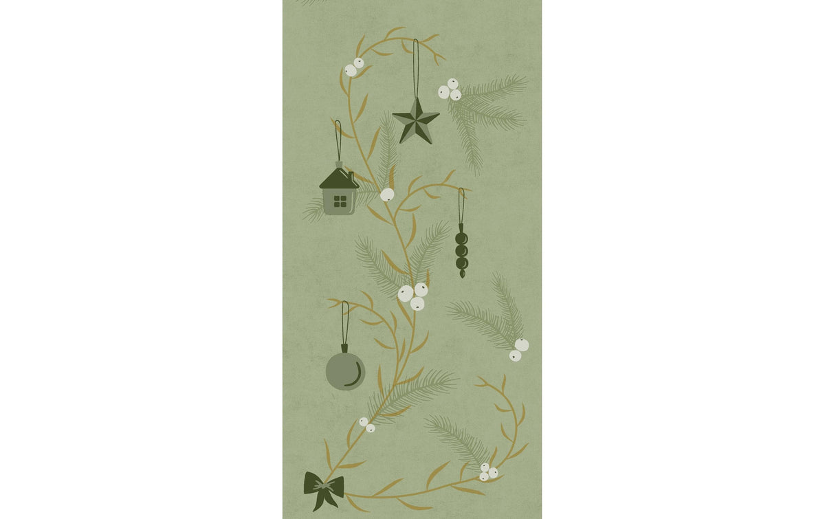 Duni Servietten Bio DSF Noel Pistachio 1/8 40x40cm, 60 Stück