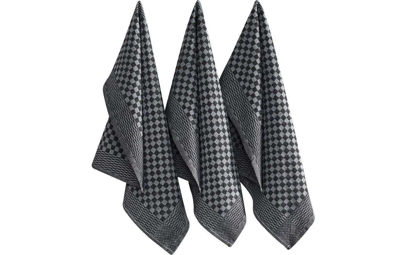 Hermia Geschirrtuch Lola anthrazit 10 Stück, 80% Baumwolle/20% Polyester